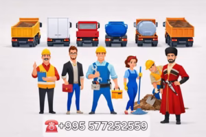 მუშები და ტვირთის გადაზიდვა