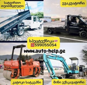 მინი ექსკავატორის მომსახურება