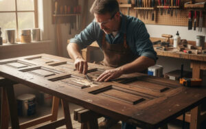 ხის კარების რესტავრაცია